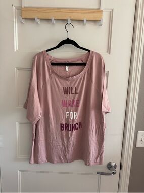 Oversized Sleep Tee - "Will Wake For Brunch"